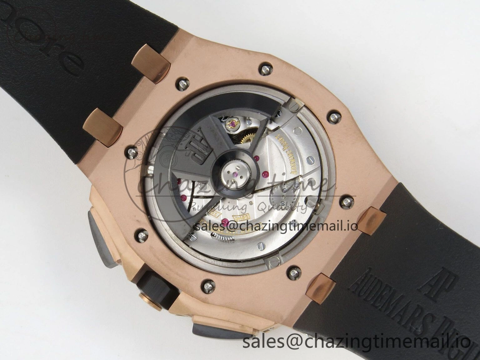 Royal Oak Offshore 44mm RG APPF Best Edition Gray Dial Ceramic Bezel on Black Rubber Strap SA3126