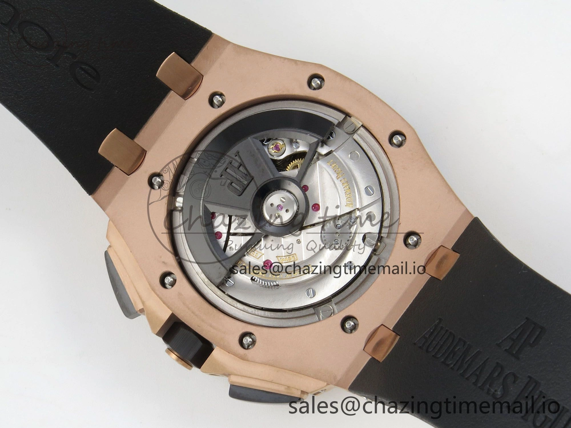 Royal Oak Offshore 44mm RG APPF Best Edition Gray Dial Ceramic Bezel on Black Rubber Strap SA3126