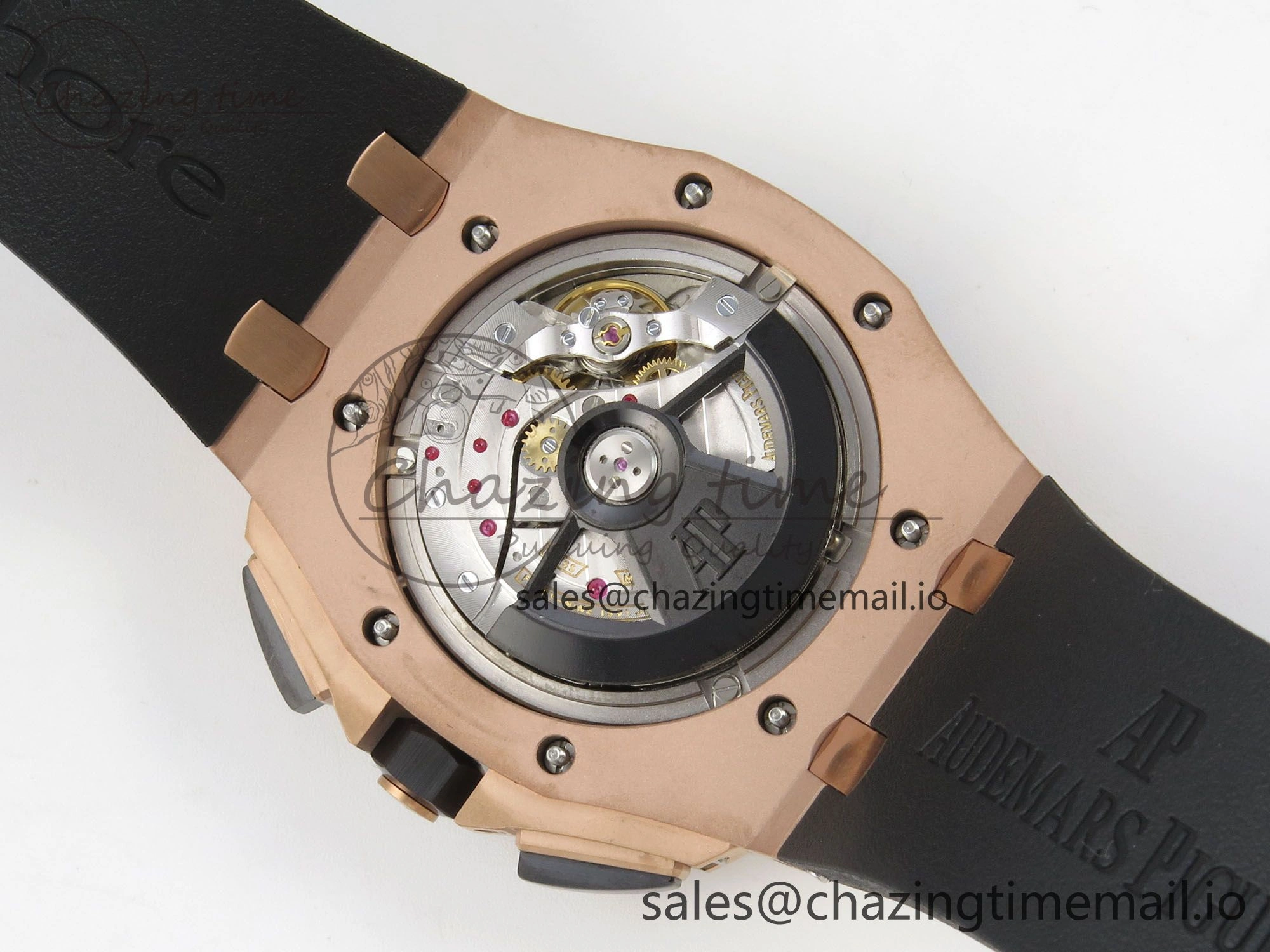 Royal Oak Offshore 44mm RG APPF Best Edition Gray Dial Ceramic Bezel on Black Rubber Strap SA3126
