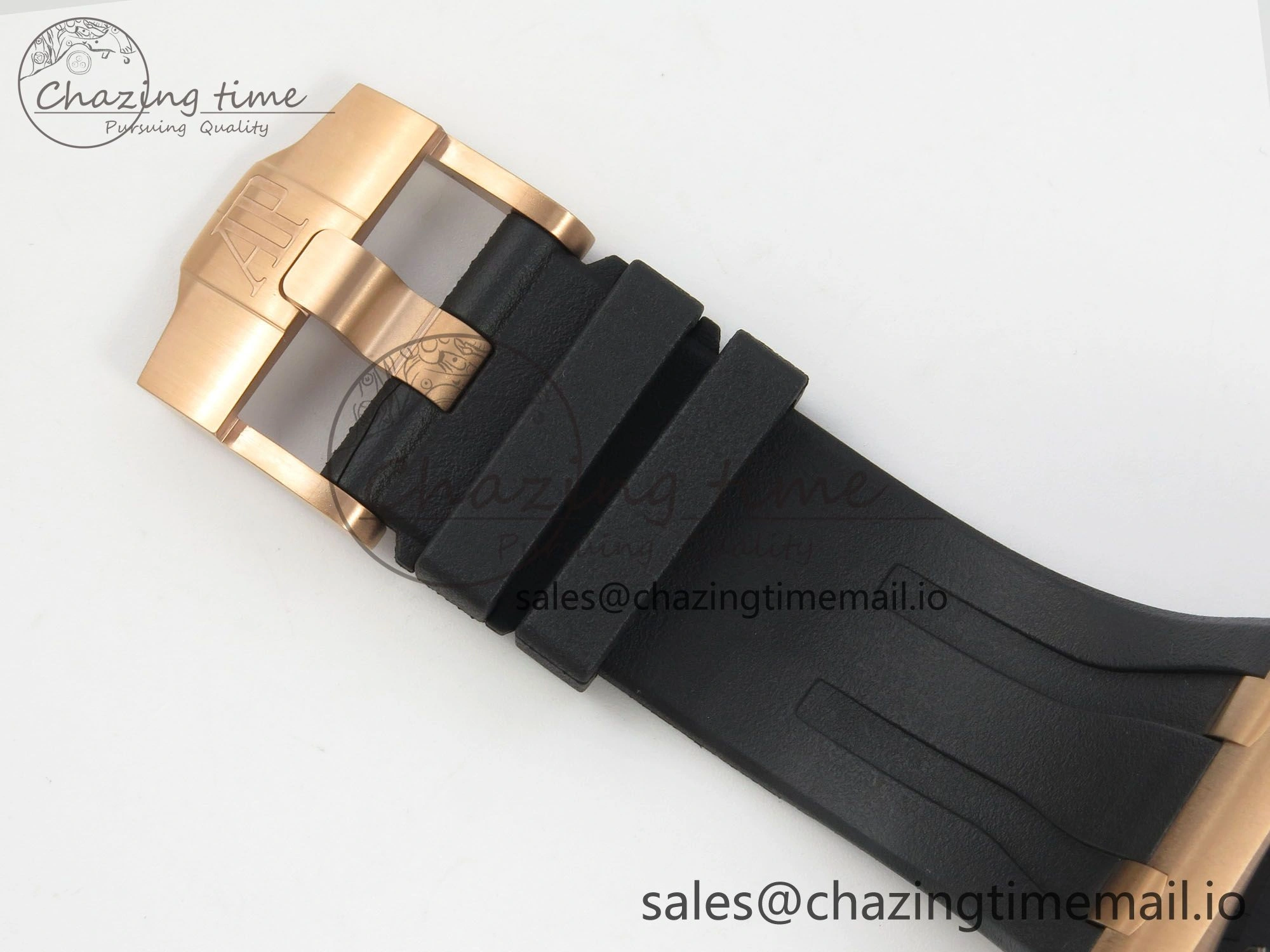 Royal Oak Offshore 44mm RG APPF Best Edition Gray Dial Ceramic Bezel on Black Rubber Strap SA3126