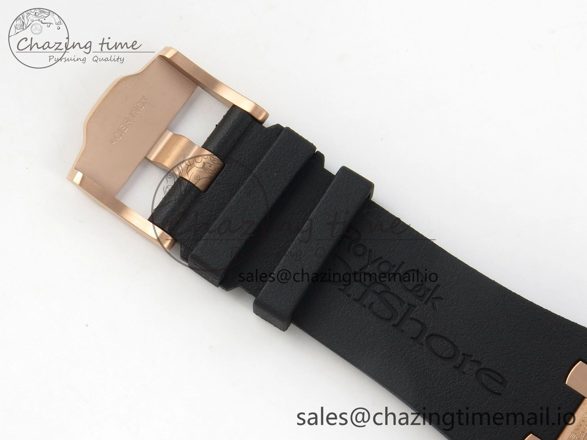 Royal Oak Offshore 44mm RG APPF Best Edition Gray Dial Ceramic Bezel on Black Rubber Strap SA3126
