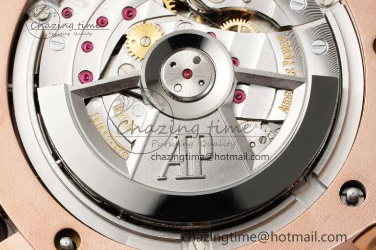 Royal Oak Offshore 44mm RG Black Ceramic Bezel APF 1:1 Best Edition on Rubber Strap A3126