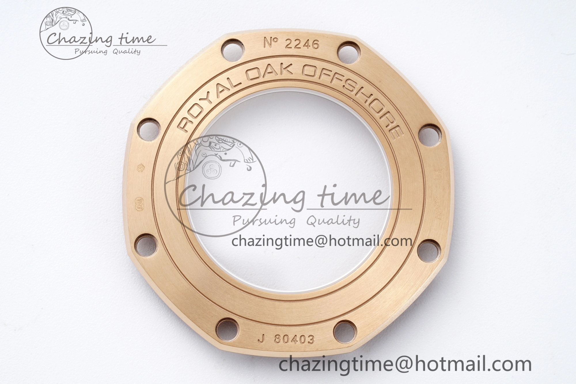 Royal Oak Offshore 44mm RG Ceramic Bezel RSF 1:1 Best Edition Black Dial on Rubber Strap A3126 V2