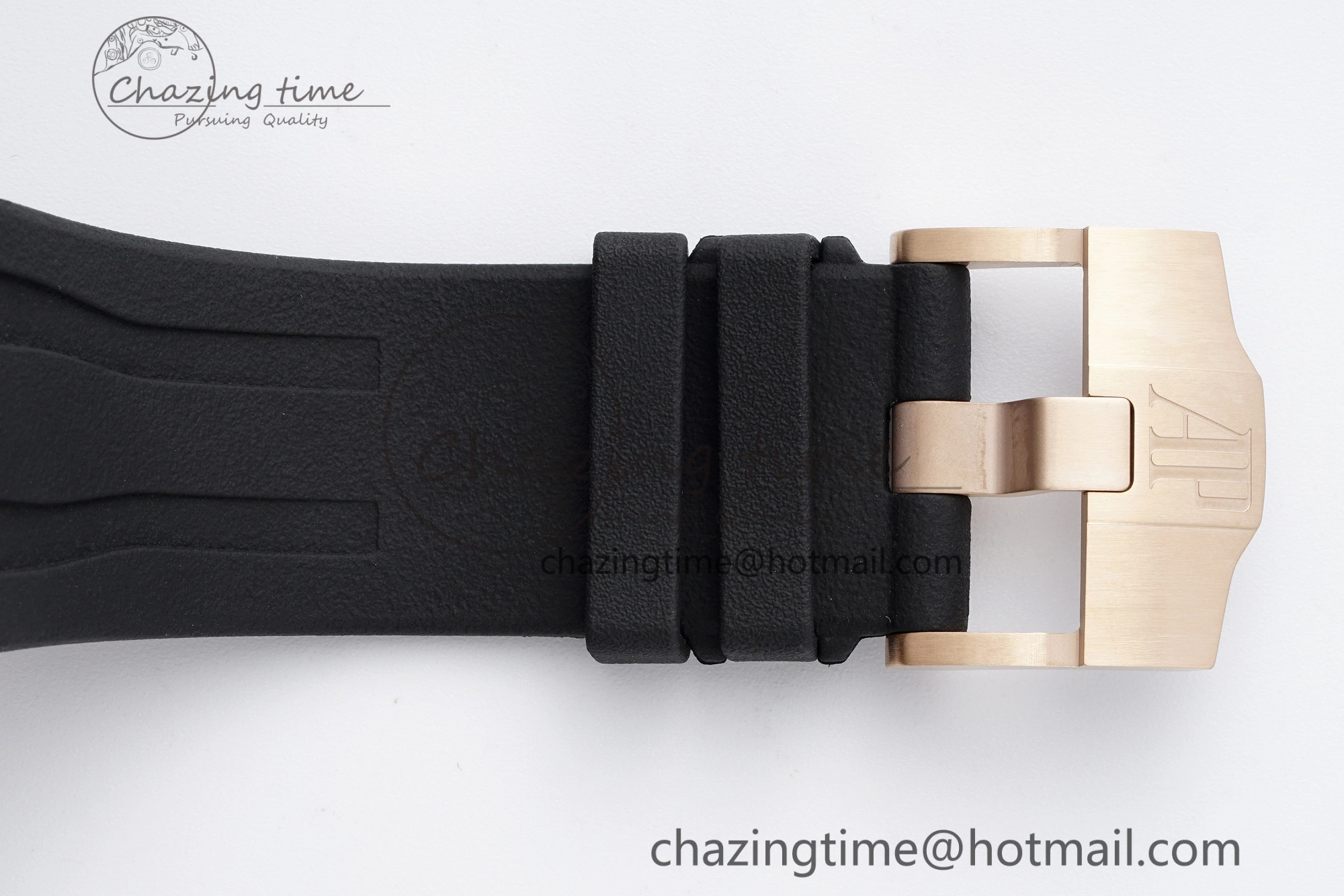 Royal Oak Offshore 44mm RG Ceramic Bezel RSF 1:1 Best Edition Black Dial on Rubber Strap A3126 V2