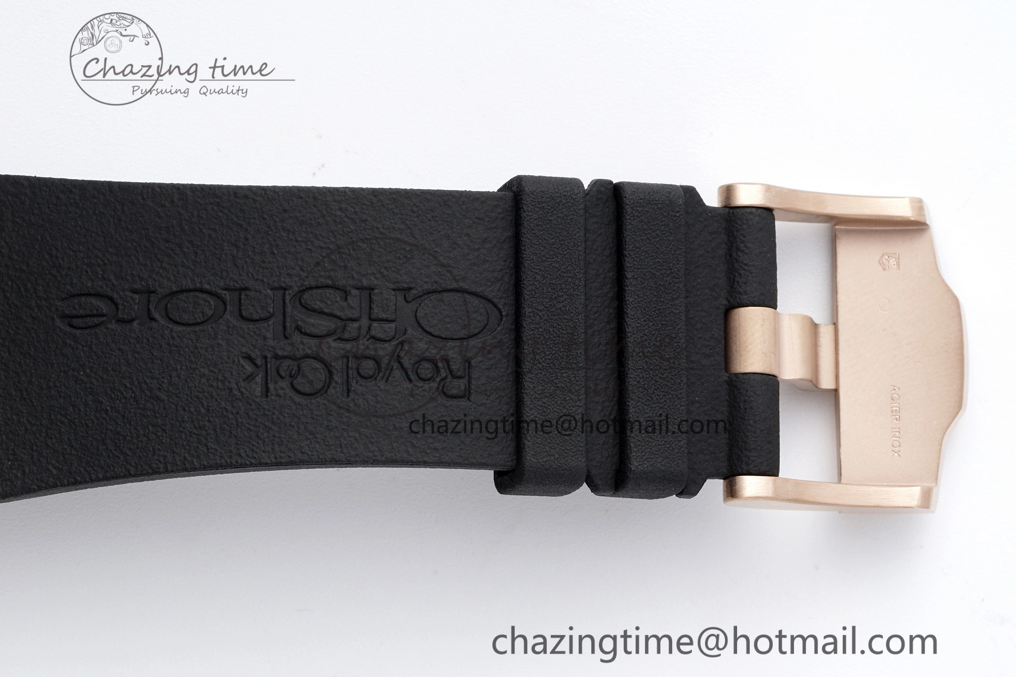 Royal Oak Offshore 44mm RG Ceramic Bezel RSF 1:1 Best Edition Black Dial on Rubber Strap A3126 V2