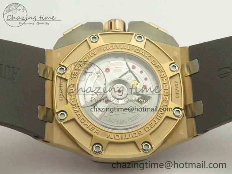 Royal Oak Offshore 44mm RG Cermet Bezel Michael Schumacher 1:1 JF Best Edition A3126 (Free XS Strap) V2 w  Cyclops