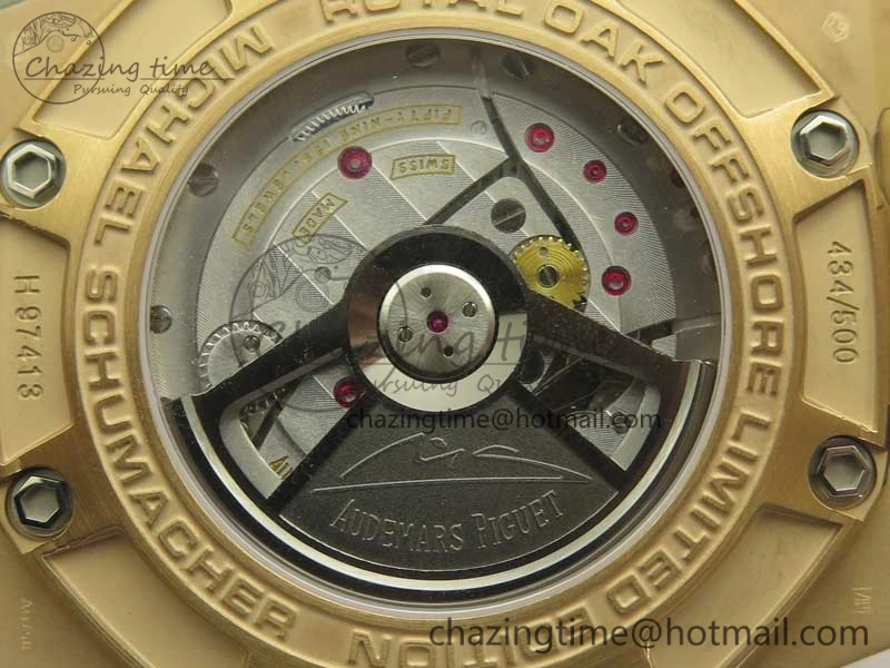 Royal Oak Offshore 44mm RG Cermet Bezel Michael Schumacher 1:1 JF Best Edition A3126 (Free XS Strap) V2 w  Cyclops