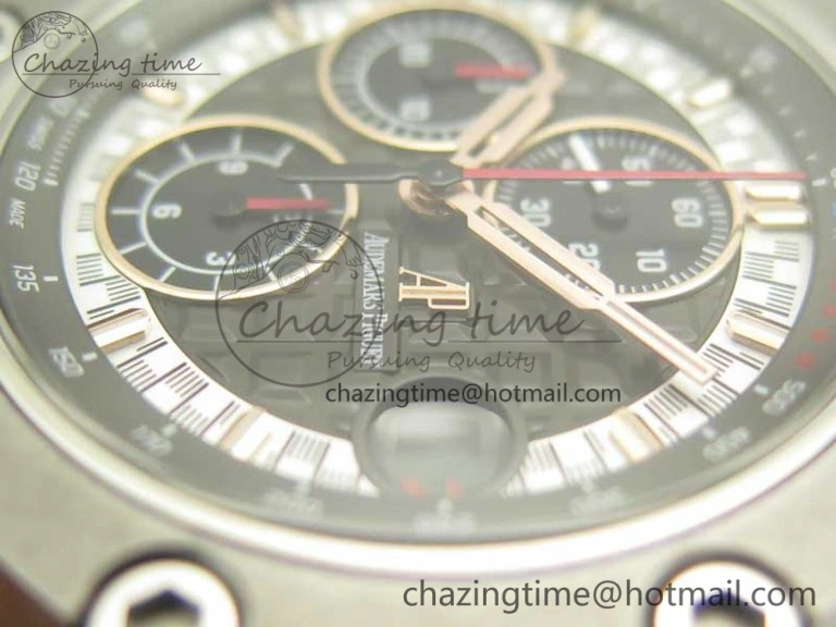 Royal Oak Offshore 44mm RG Cermet Bezel Michael Schumacher 1:1 JF Best Edition A3126 (Free XS Strap) V2 w  Cyclops
