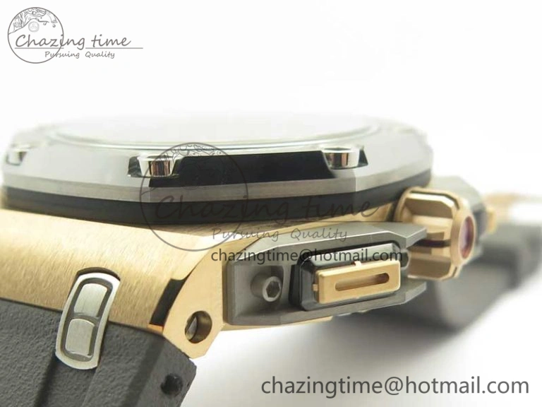 Royal Oak Offshore 44mm RG Cermet Bezel Michael Schumacher 1:1 JF Best Edition A3126 (Free XS Strap) V2 w  Cyclops