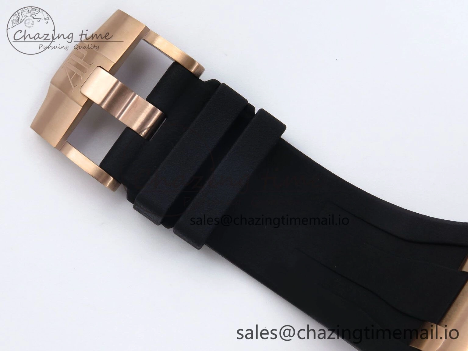 Royal Oak Offshore 44mm RG TKF 1:1 Best Edition Black Dial on Black Rubber Strap A3126