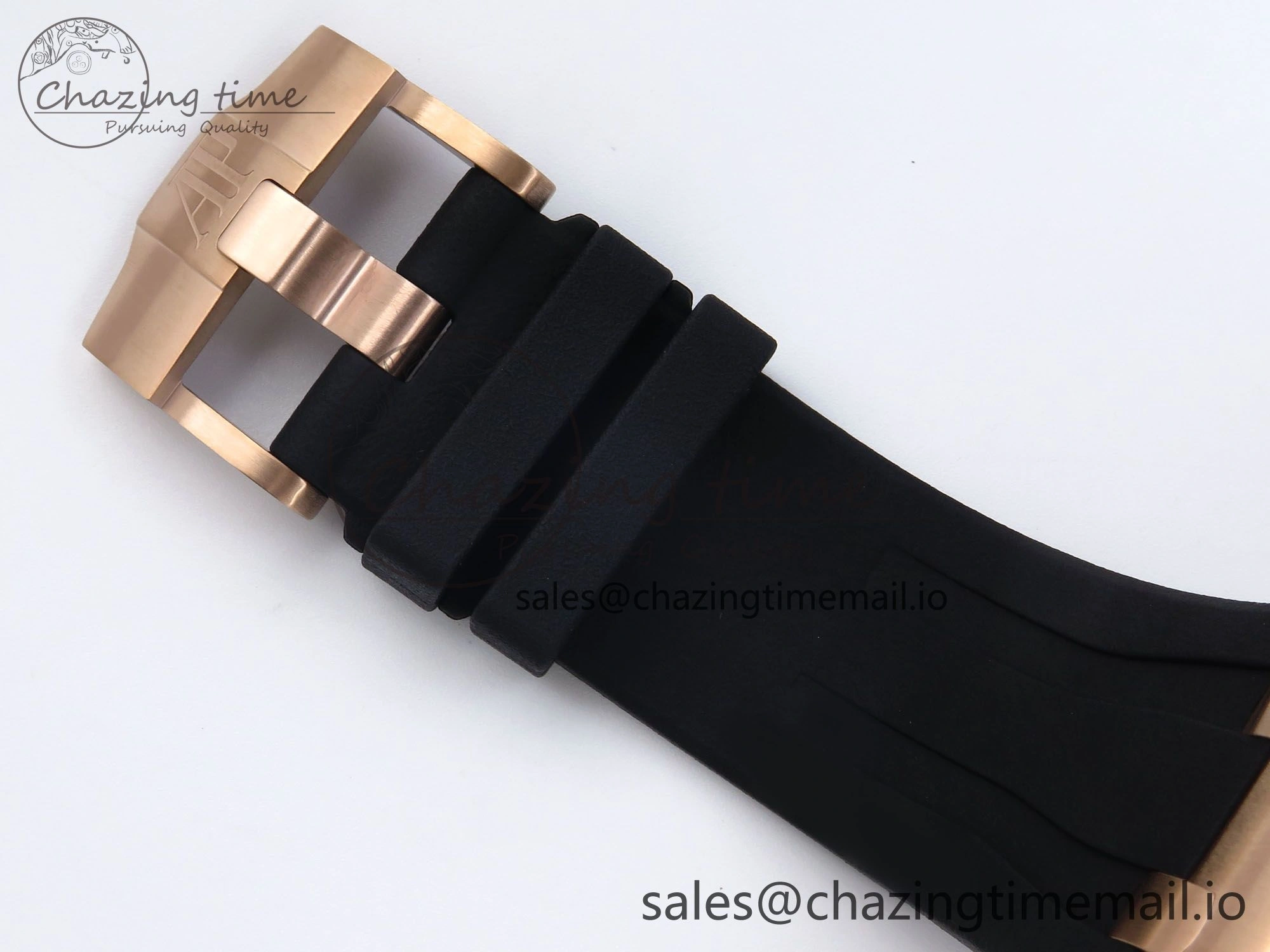 Royal Oak Offshore 44mm RG TKF 1:1 Best Edition Black Dial on Black Rubber Strap A3126