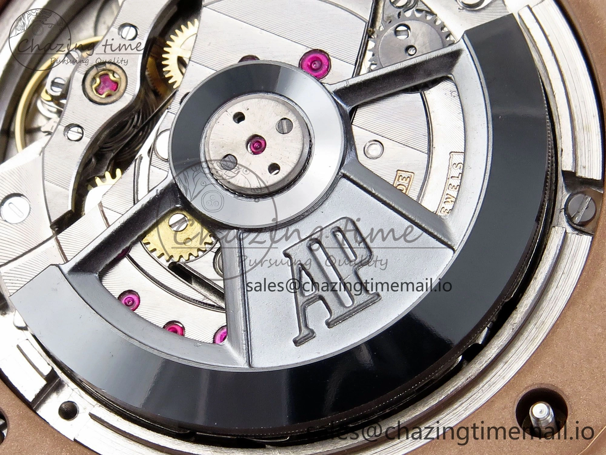 Royal Oak Offshore 44mm RG TKF 1:1 Best Edition Black Dial on Black Rubber Strap A3126