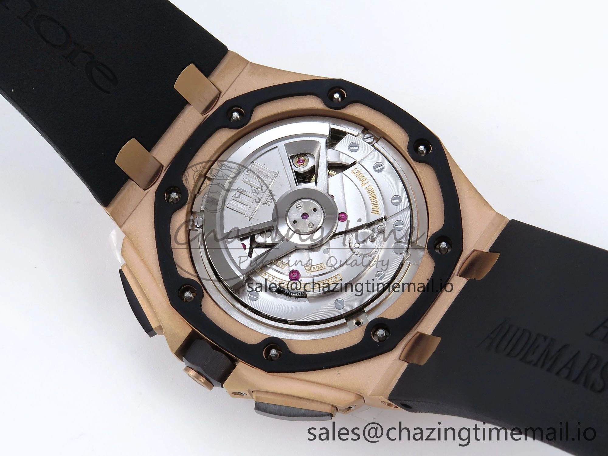 Royal Oak Offshore 44mm RG TKF 1:1 Best Edition Gray Dial on Black Rubber Strap A3126