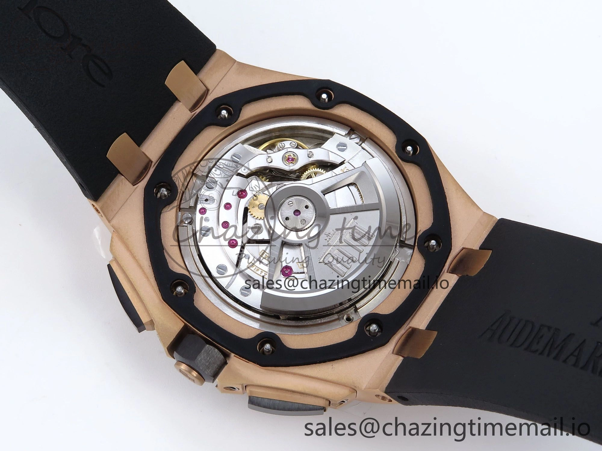 Royal Oak Offshore 44mm RG TKF 1:1 Best Edition Gray Dial on Black Rubber Strap A3126