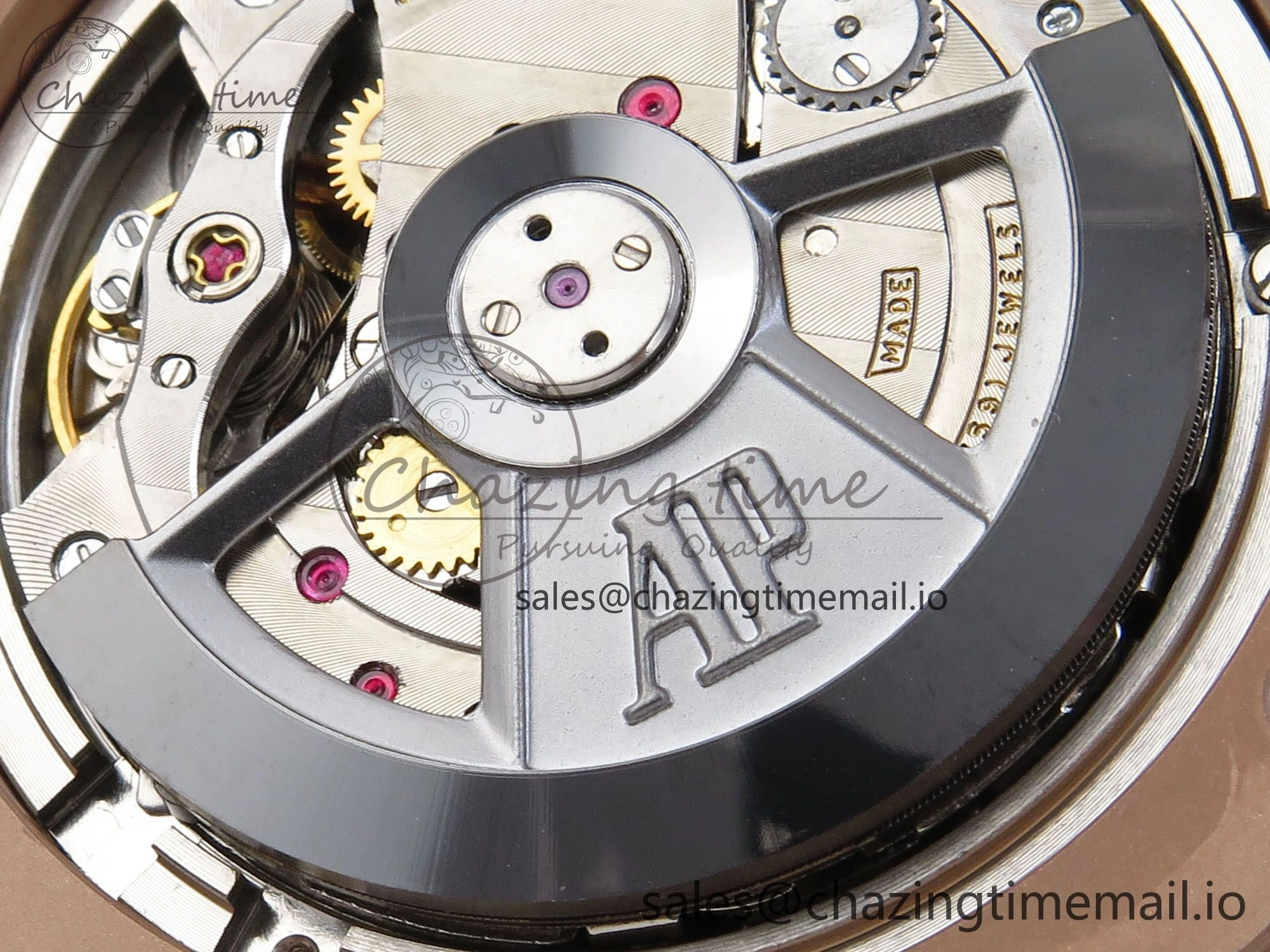 Royal Oak Offshore 44mm RG TKF 1:1 Best Edition White Dial on White Rubber Strap A3126