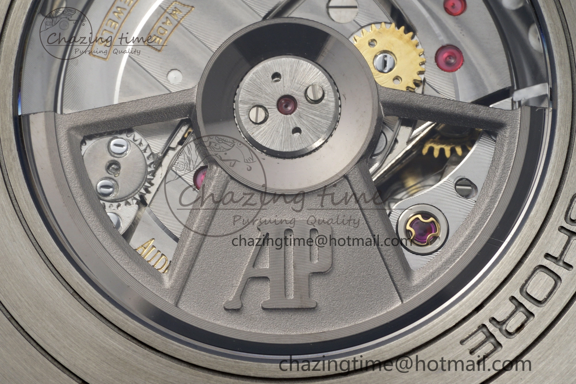 Royal Oak Offshore 44mm Real Ceramic APF 1:1 Best Edition Black Dial RG Markers on Rubber Strap A3126