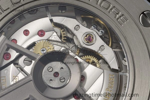 Royal Oak Offshore 44mm Real Ceramic APF 1:1 Best Edition Black Dial RG Markers on Rubber Strap A3126