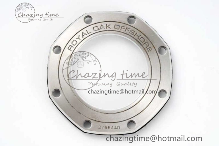 Royal Oak Offshore 44mm Real Ceramic RSF 1:1 Best Edition Black Dial RG Markers on Rubber Strap A3126