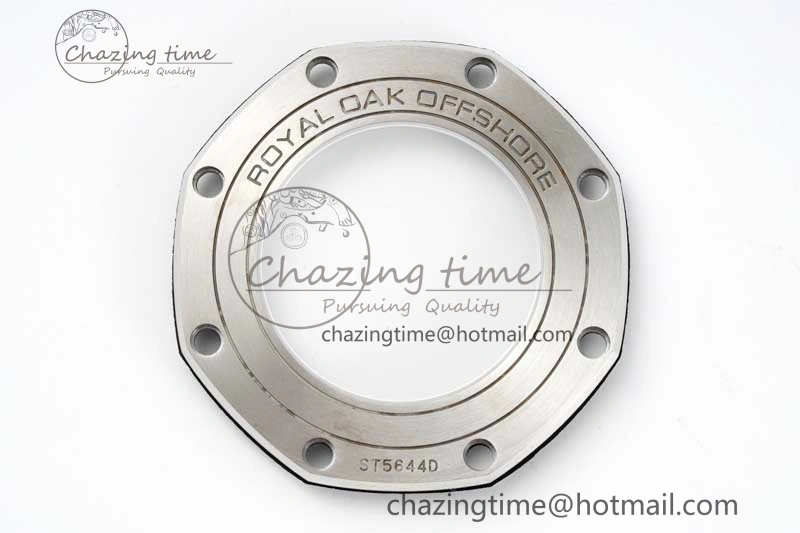 Royal Oak Offshore 44mm Real Ceramic RSF 1:1 Best Edition Black Dial RG Markers on Rubber Strap A3126