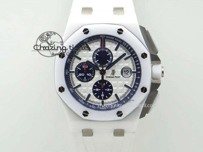 Royal Oak Offshore 44mm Real White Ceramic JF Best Edition A3126