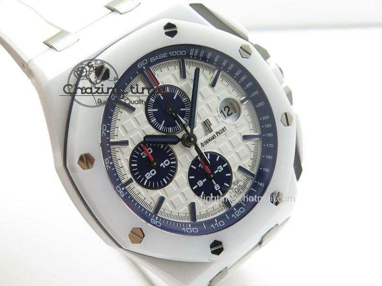 Royal Oak Offshore 44mm Real White Ceramic JF Best Edition A3126