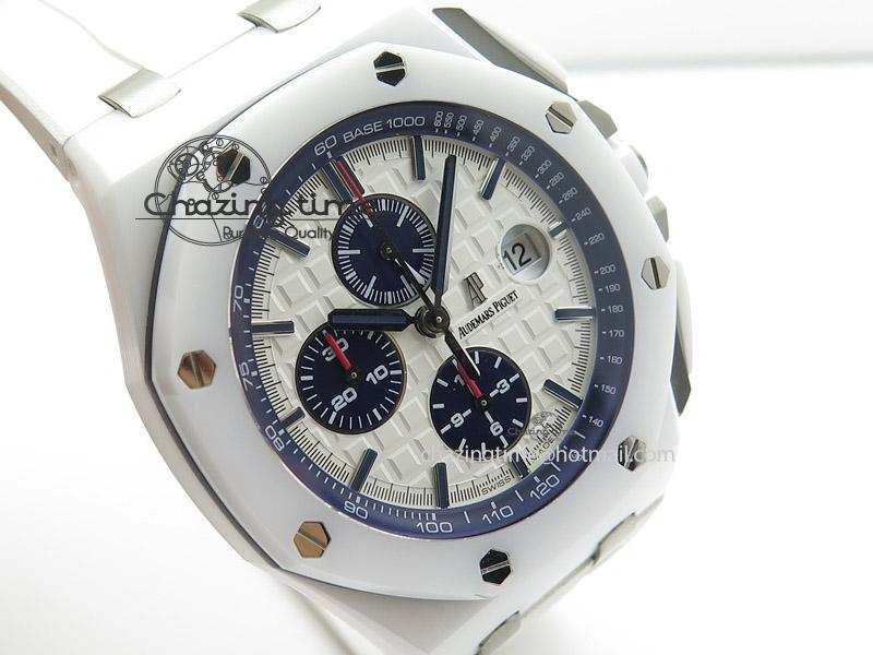 Royal Oak Offshore 44mm Real White Ceramic JF Best Edition A3126