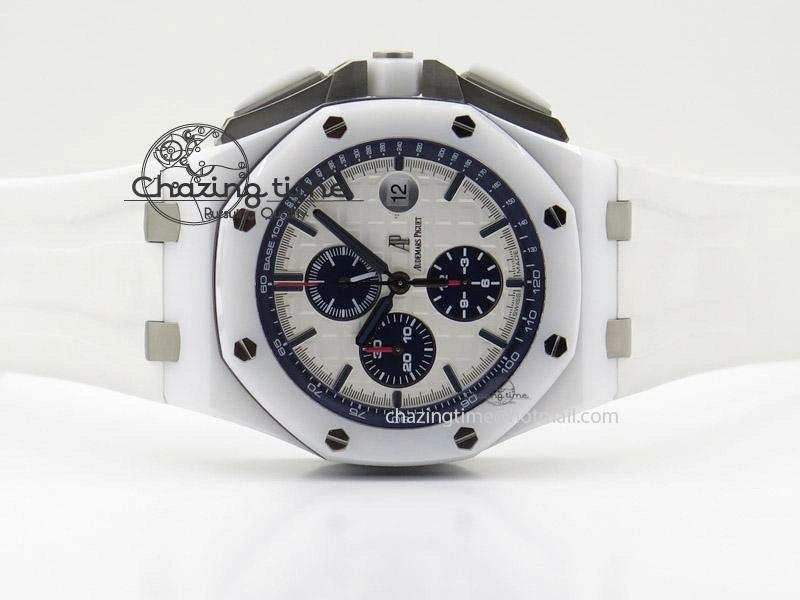 Royal Oak Offshore 44mm Real White Ceramic JF Best Edition A3126
