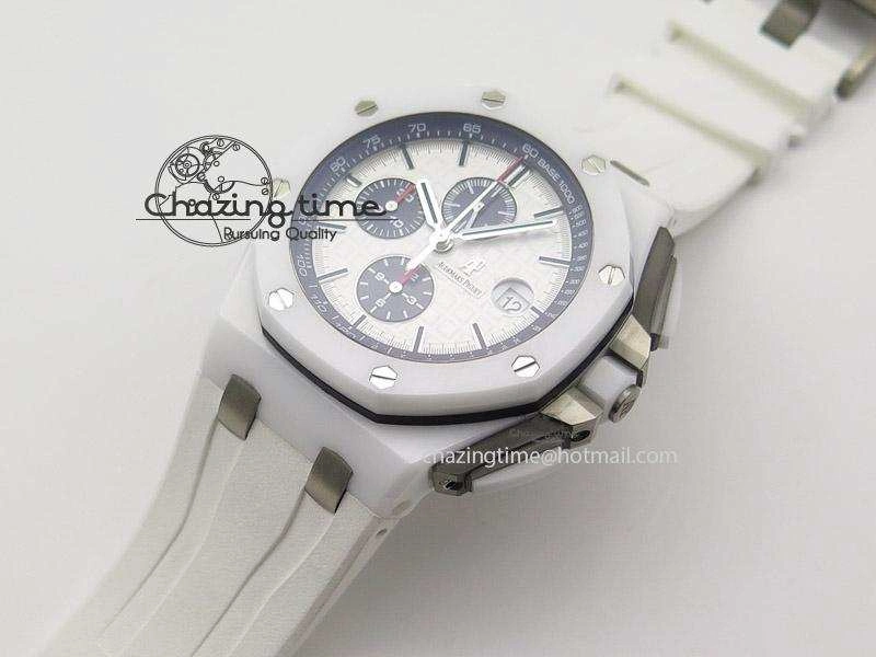 Royal Oak Offshore 44mm Real White Ceramic JF Best Edition A3126