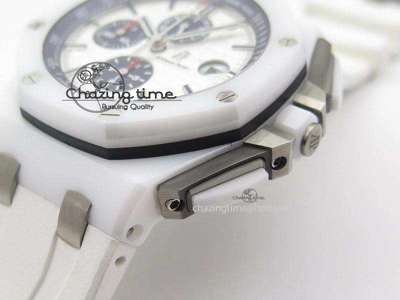 Royal Oak Offshore 44mm Real White Ceramic JF Best Edition A3126