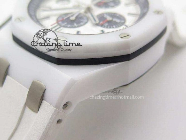 Royal Oak Offshore 44mm Real White Ceramic JF Best Edition A3126
