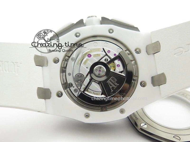 Royal Oak Offshore 44mm Real White Ceramic JF Best Edition A3126