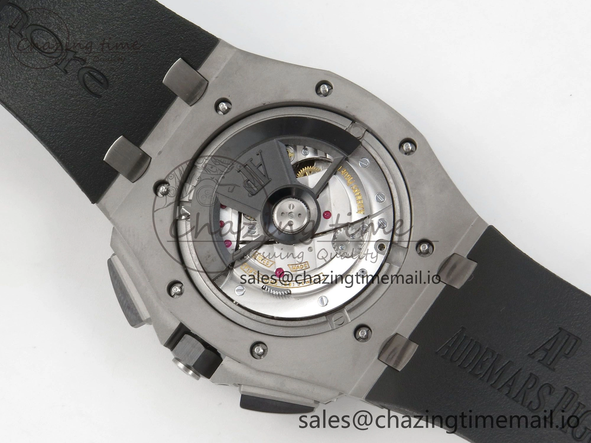 Royal Oak Offshore 44mm SS APPF Best Edition Black Dial Ceramic Bezel on Black Rubber Strap SA3126