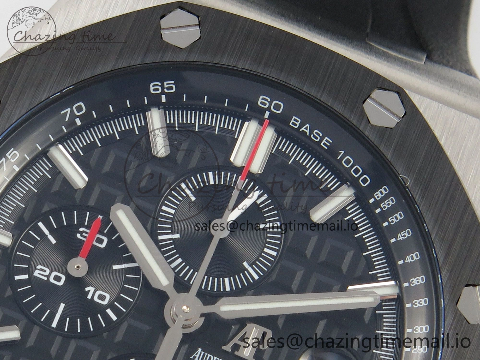 Royal Oak Offshore 44mm SS APPF Best Edition Black Dial Ceramic Bezel on Black Rubber Strap SA3126