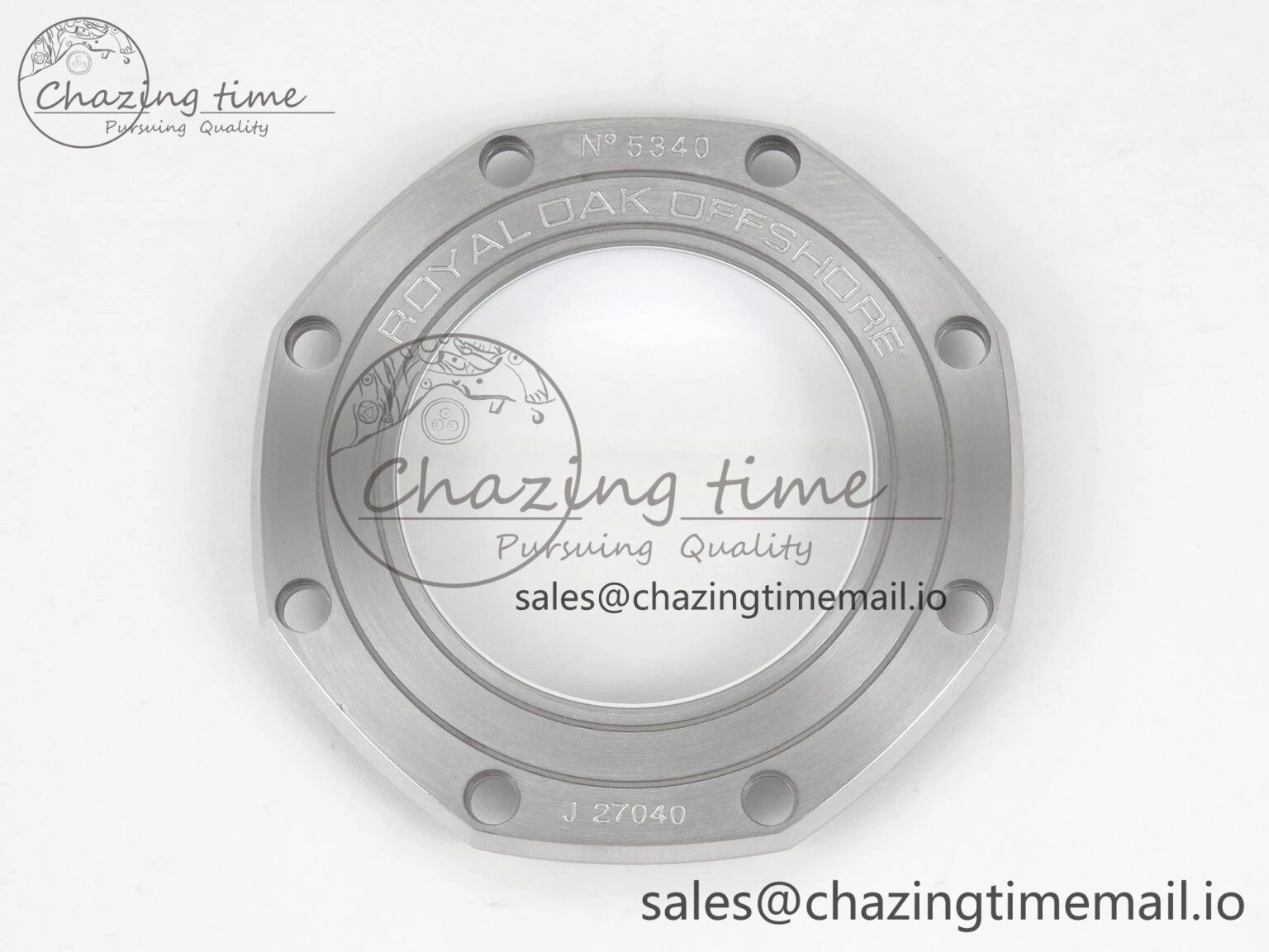 Royal Oak Offshore 44mm SS APPF Best Edition Gray White Dial Ceramic Bezel on Gray Rubber Strap SA3126