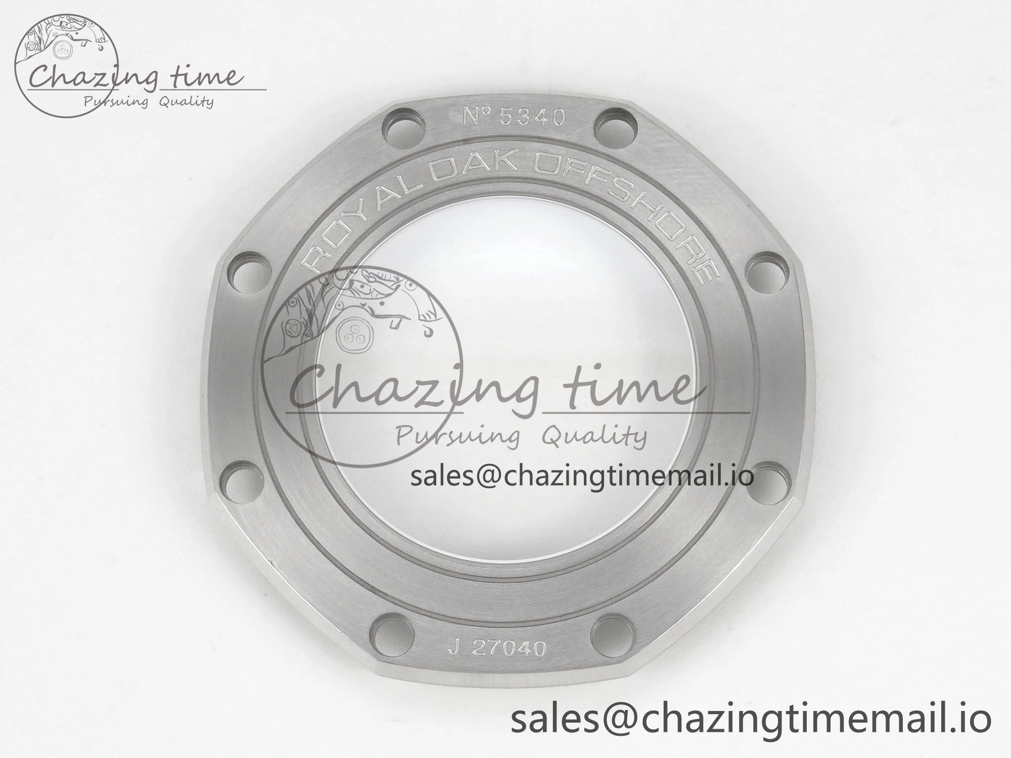 Royal Oak Offshore 44mm SS APPF Best Edition Gray White Dial Ceramic Bezel on Gray Rubber Strap SA3126