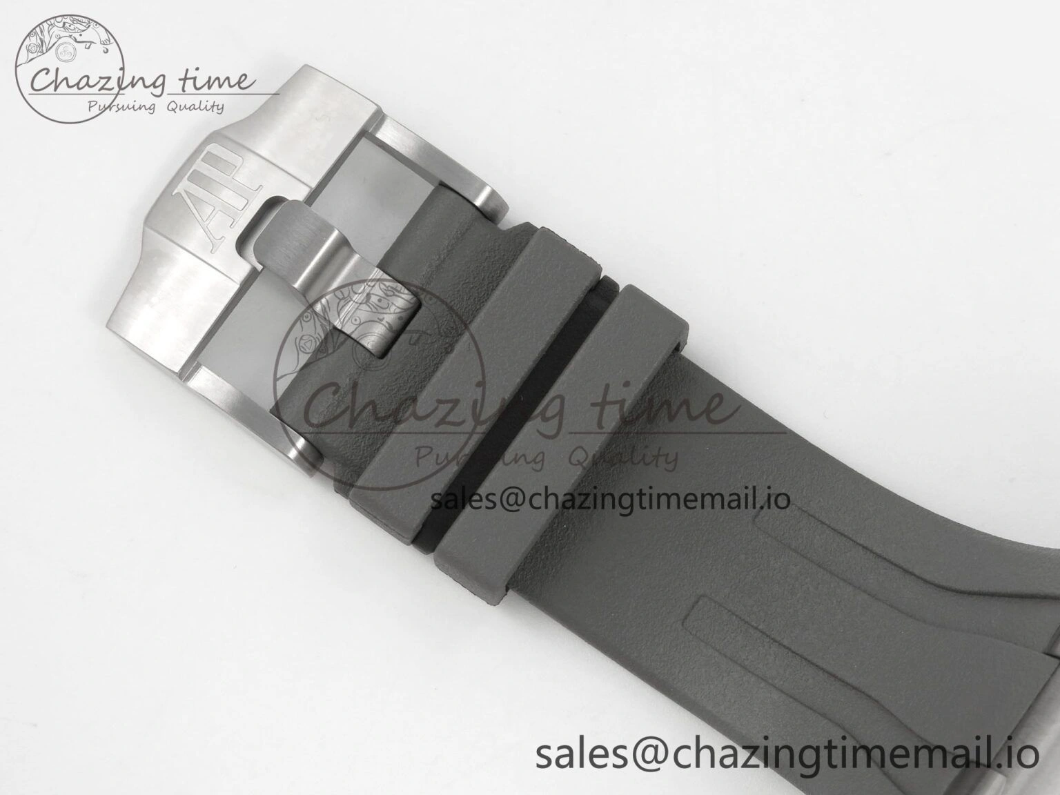 Royal Oak Offshore 44mm SS APPF Best Edition Gray White Dial Ceramic Bezel on Gray Rubber Strap SA3126