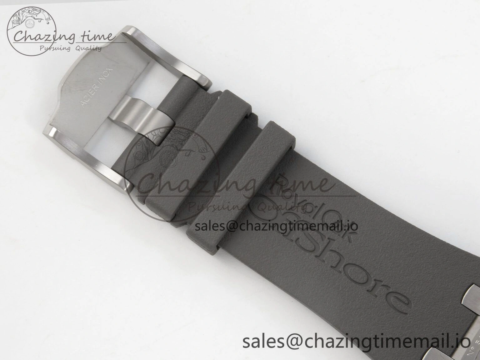 Royal Oak Offshore 44mm SS APPF Best Edition Gray White Dial Ceramic Bezel on Gray Rubber Strap SA3126