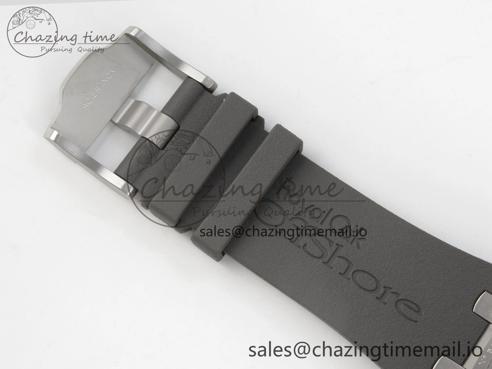 Royal Oak Offshore 44mm SS APPF Best Edition Gray White Dial Ceramic Bezel on Gray Rubber Strap SA3126