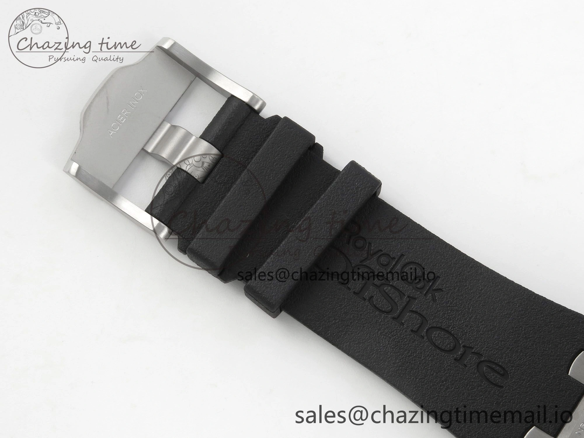 Royal Oak Offshore 44mm SS APPF Best Edition White Dial Ceramic Bezel on Black Rubber Strap SA3126