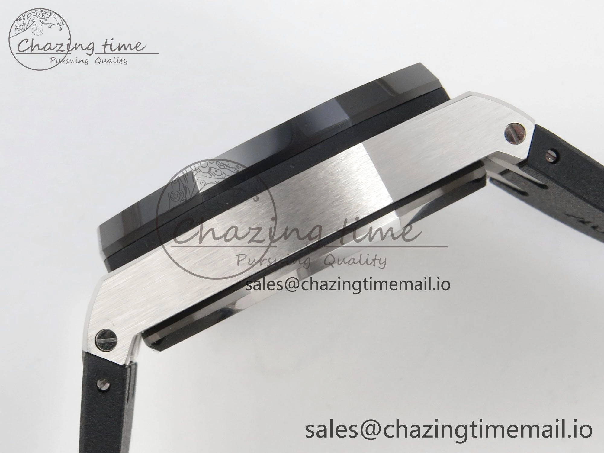 Royal Oak Offshore 44mm SS APPF Best Edition White Dial Ceramic Bezel on Black Rubber Strap SA3126