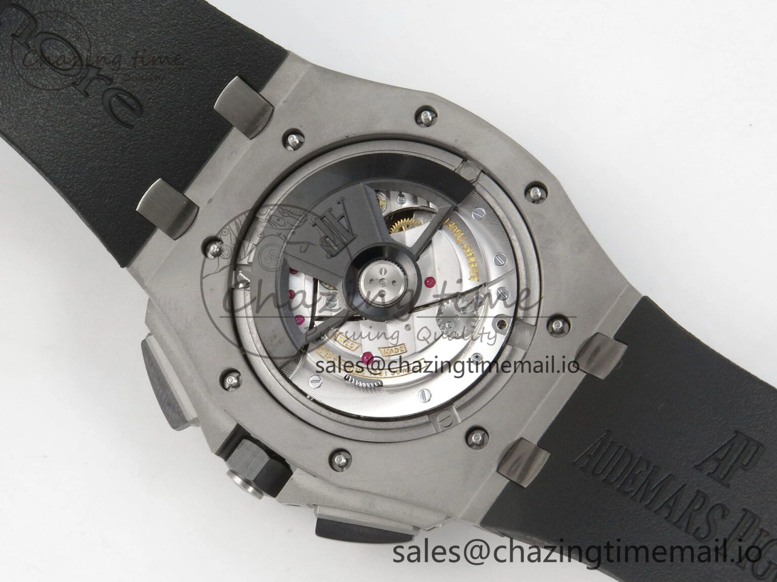 Royal Oak Offshore 44mm SS APPF Best Edition White Dial Ceramic Bezel on Black Rubber Strap SA3126