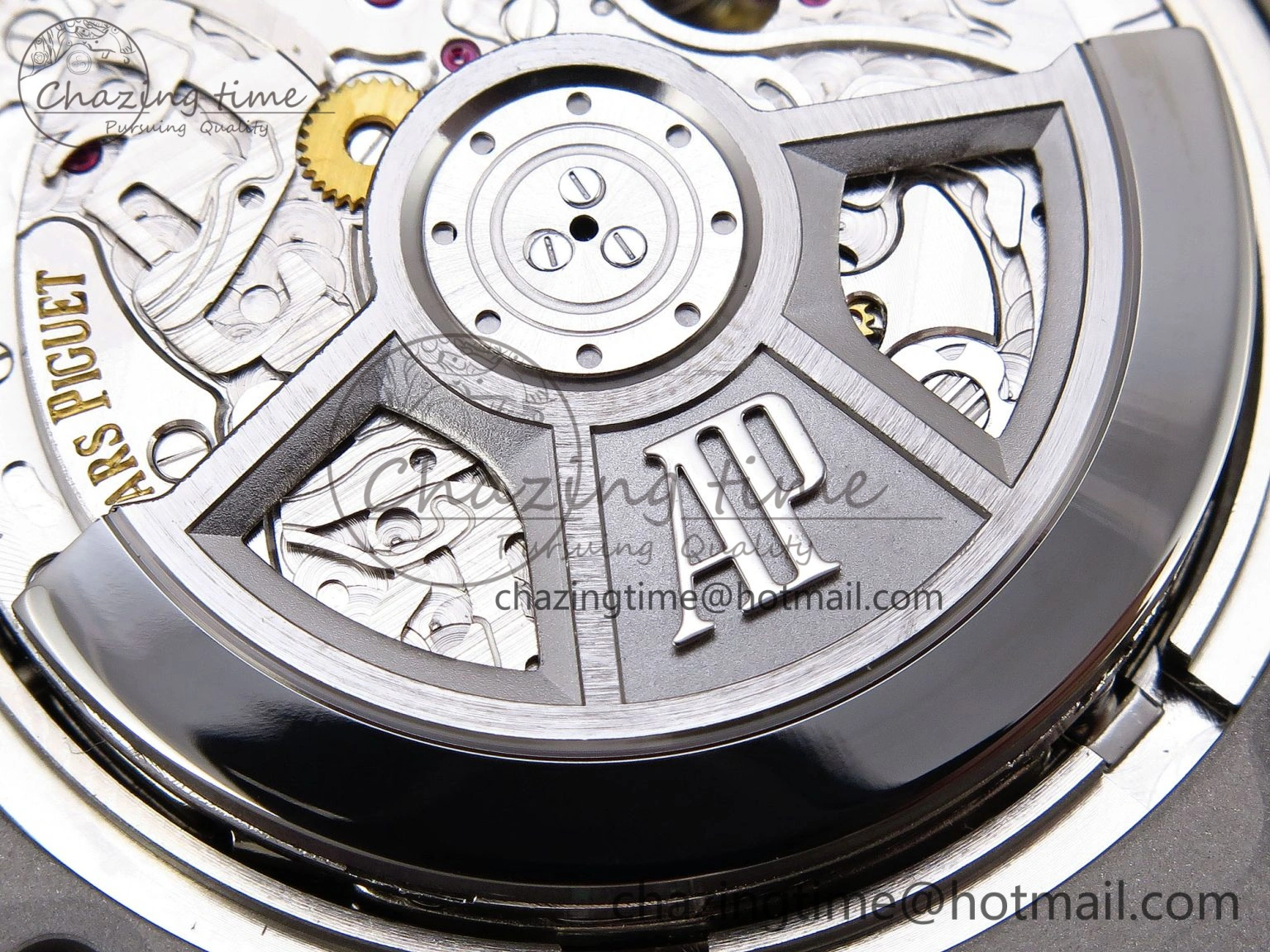 Royal Oak Offshore 44mm SS Bezel APF 1:1 Best Edition Blue Silver Dial on Blue Rubber Strap A4401