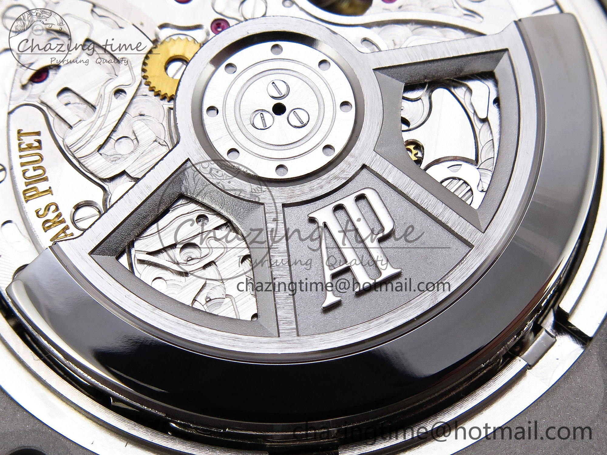 Royal Oak Offshore 44mm SS Bezel APF 1:1 Best Edition Blue Silver Dial on Blue Rubber Strap A4401