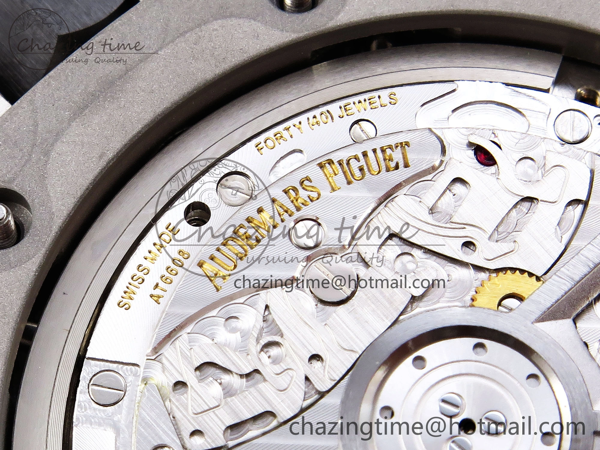 Royal Oak Offshore 44mm SS Bezel APF 1:1 Best Edition Blue Silver Dial on Blue Rubber Strap A4401