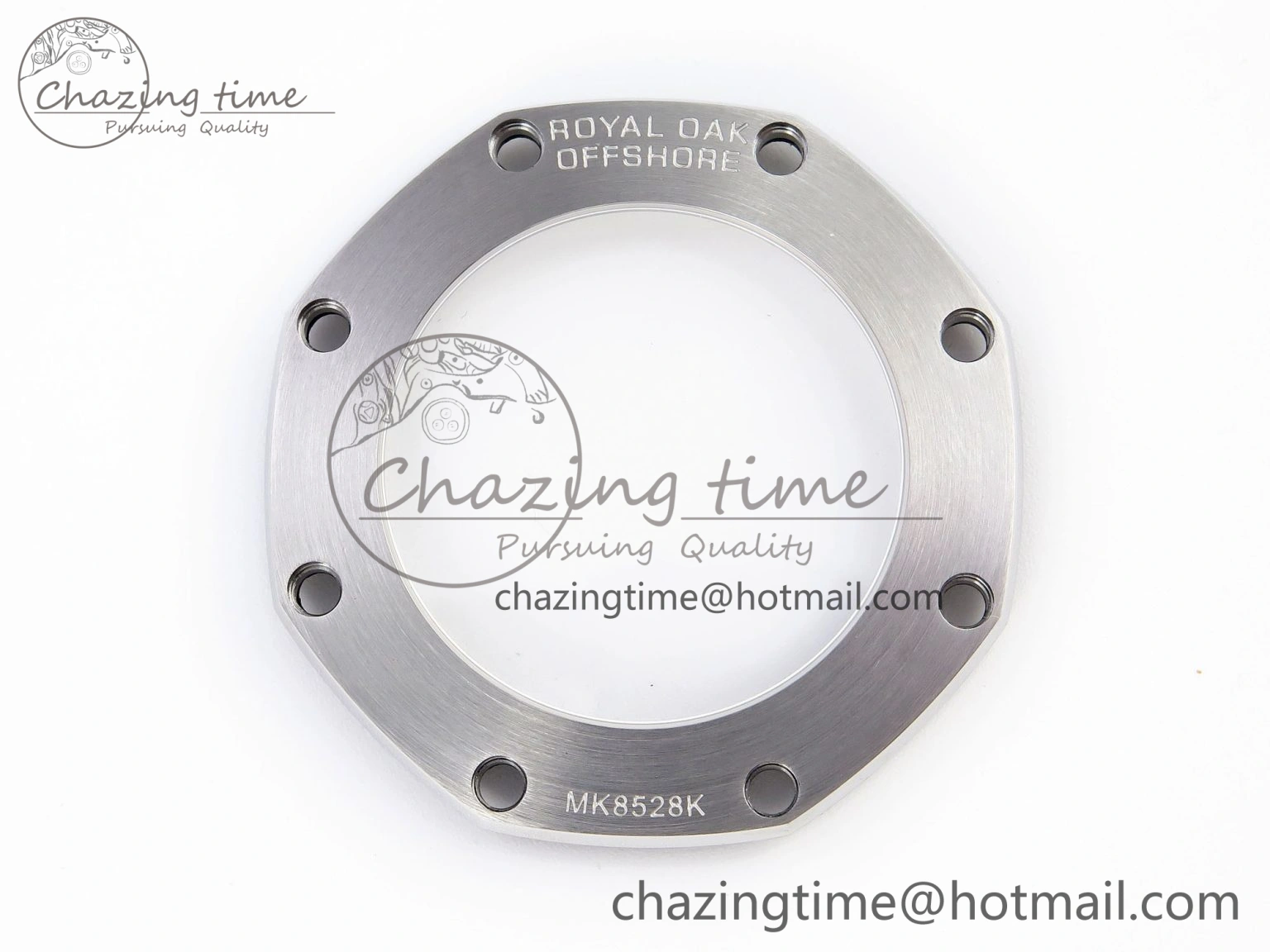 Royal Oak Offshore 44mm SS Bezel APF 1:1 Best Edition Blue Silver Dial on Blue Rubber Strap A4401