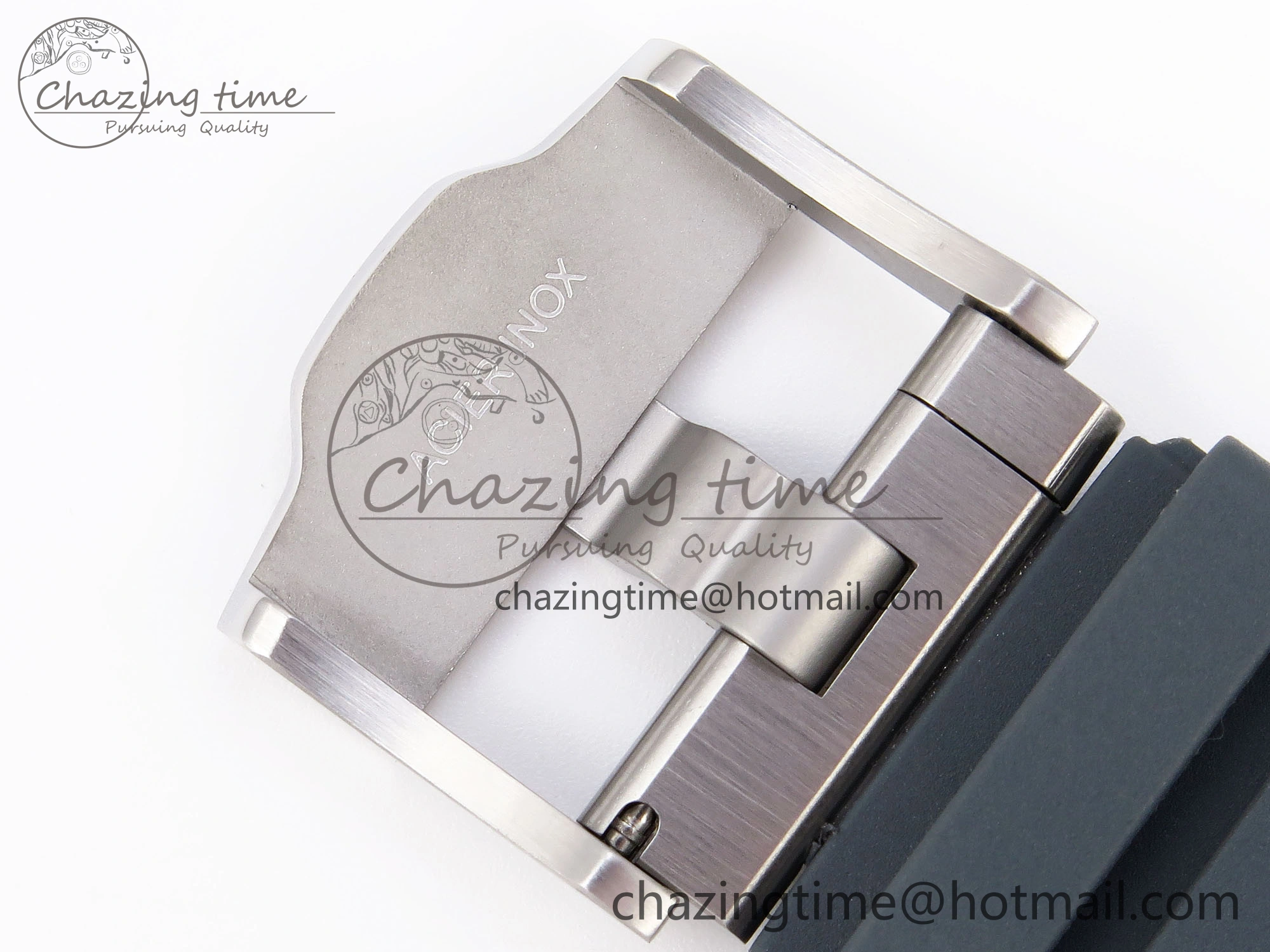 Royal Oak Offshore 44mm SS Black Ceramic Bezel APF 1:1 Best Edition Gray Blue Dial on Gray Rubber Strap A4401