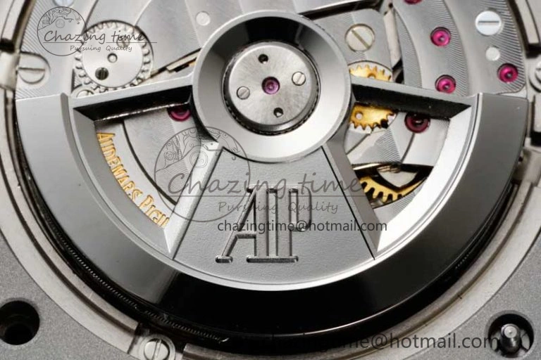 Royal Oak Offshore 44mm SS Black Ceramic Bezel BVF Best Edition Black Silver Dial on Rubber Strap A3126
