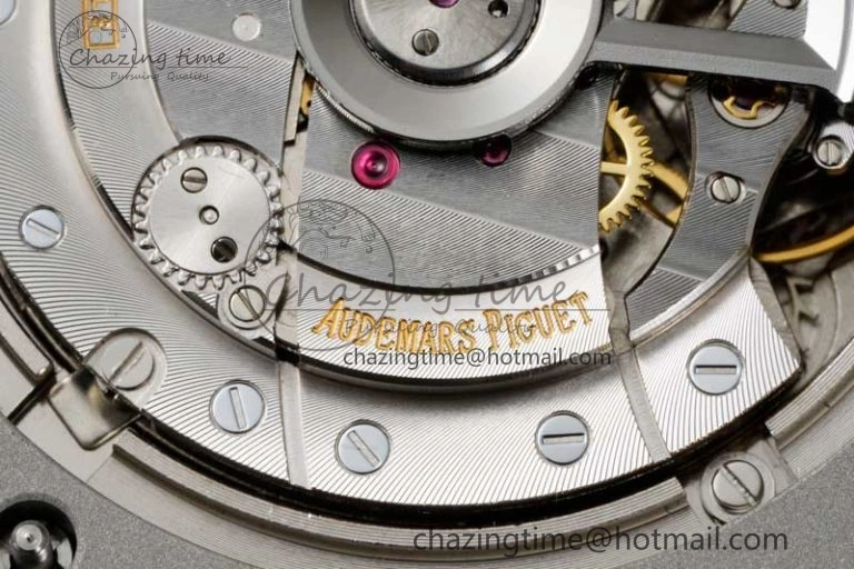 Royal Oak Offshore 44mm SS Black Ceramic Bezel BVF Best Edition Black Silver Dial on Rubber Strap A3126