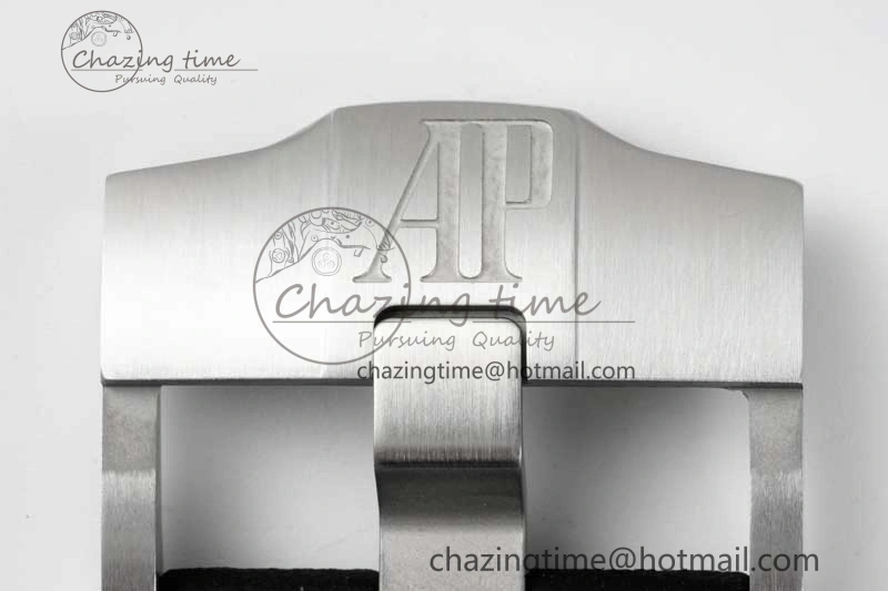 Royal Oak Offshore 44mm SS Black Ceramic Bezel BVF Best Edition White Black Dial on Rubber Strap A3126