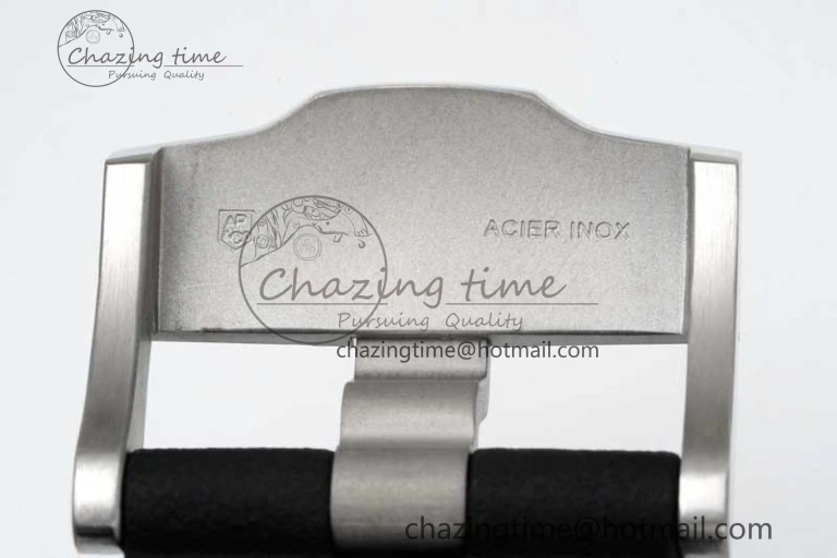 Royal Oak Offshore 44mm SS Black Ceramic Bezel RSF Best Edition Black Silver Dial on Rubber Strap A3126